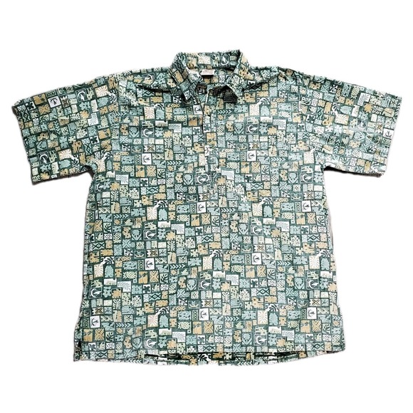 Lot of 3 Go Barefoot Men 2XL Short Sleeve Hawaiian Shirt Tropical Print Button - Picture 10 of 13